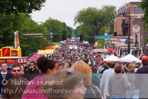 The throng of people at Grand Old Day on 7 June 2009